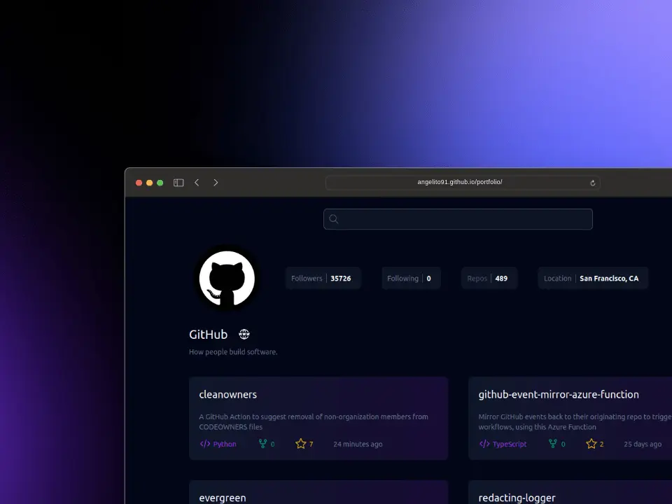 Github Profile-screenshot